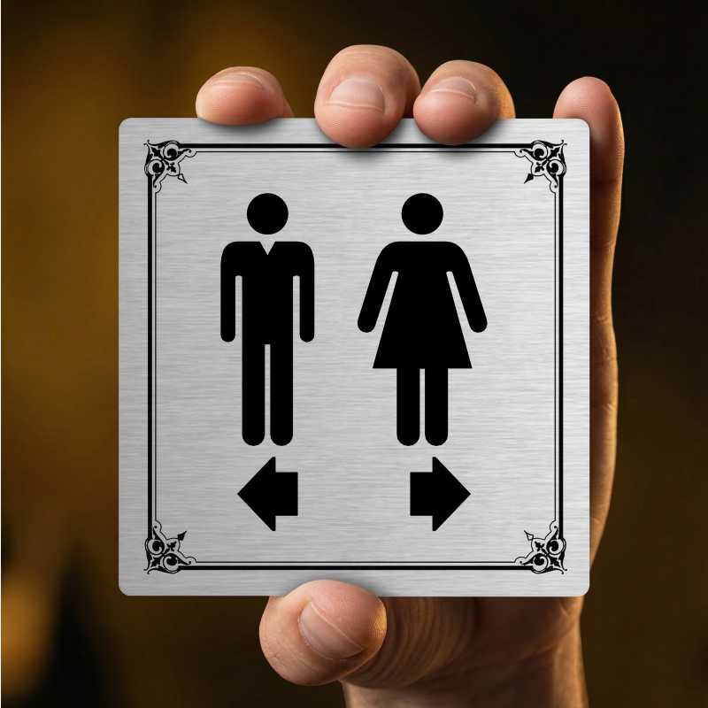 WC rozdělovník, 100x100mm, stříbrná, Kansas